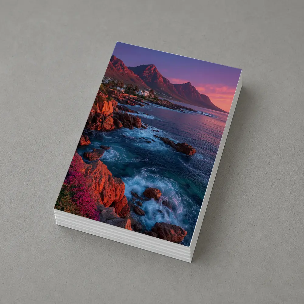 Cape Town Coastline Sunset Mountain Ocean View – Postcards