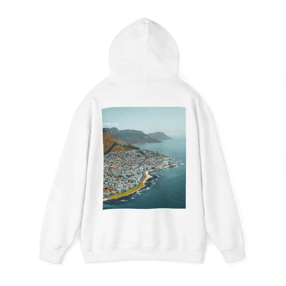 Cape Town Coastal Aerial View Mountains Ocean – Hoodies