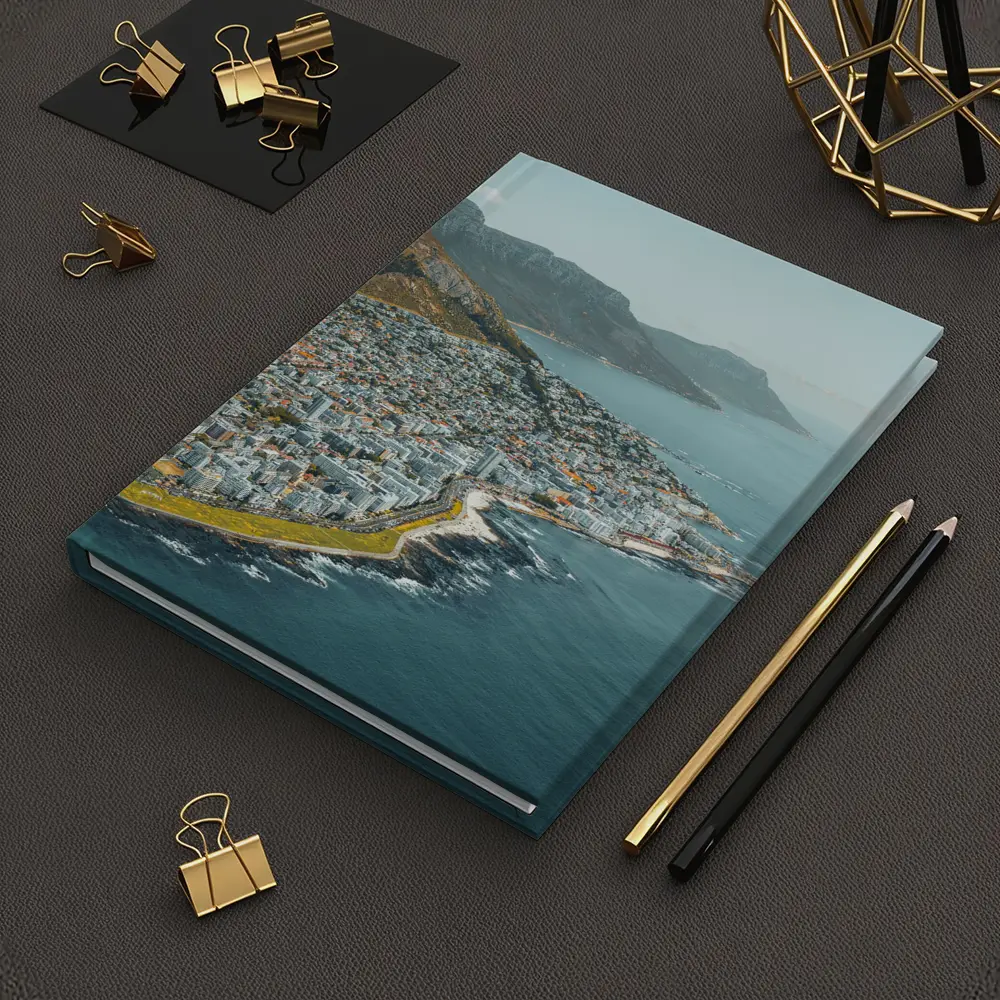 Cape Town Coastal Aerial View Mountains Ocean – Notebooks
