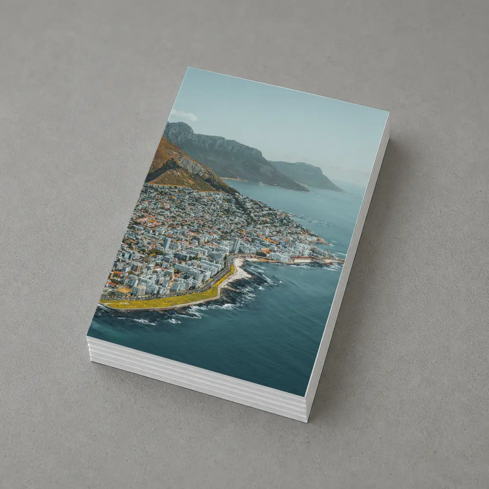 Cape Town Coastal Aerial View Mountains Ocean – Postcards