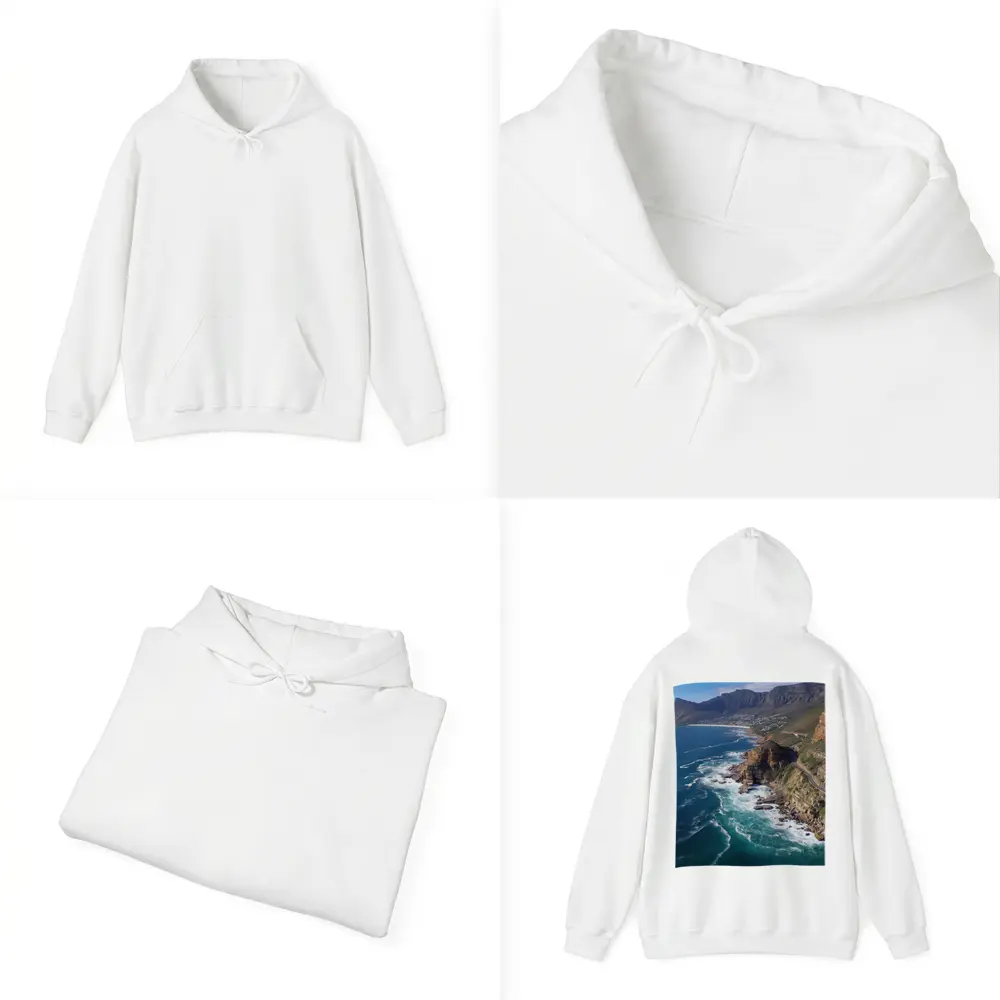Cape Town Coastal Cliffs Ocean Aerial View – Hoodies