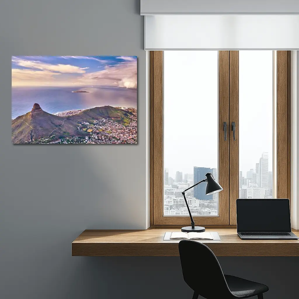 Cape Town Aerial View Lion Head Mountain – Wall Art
