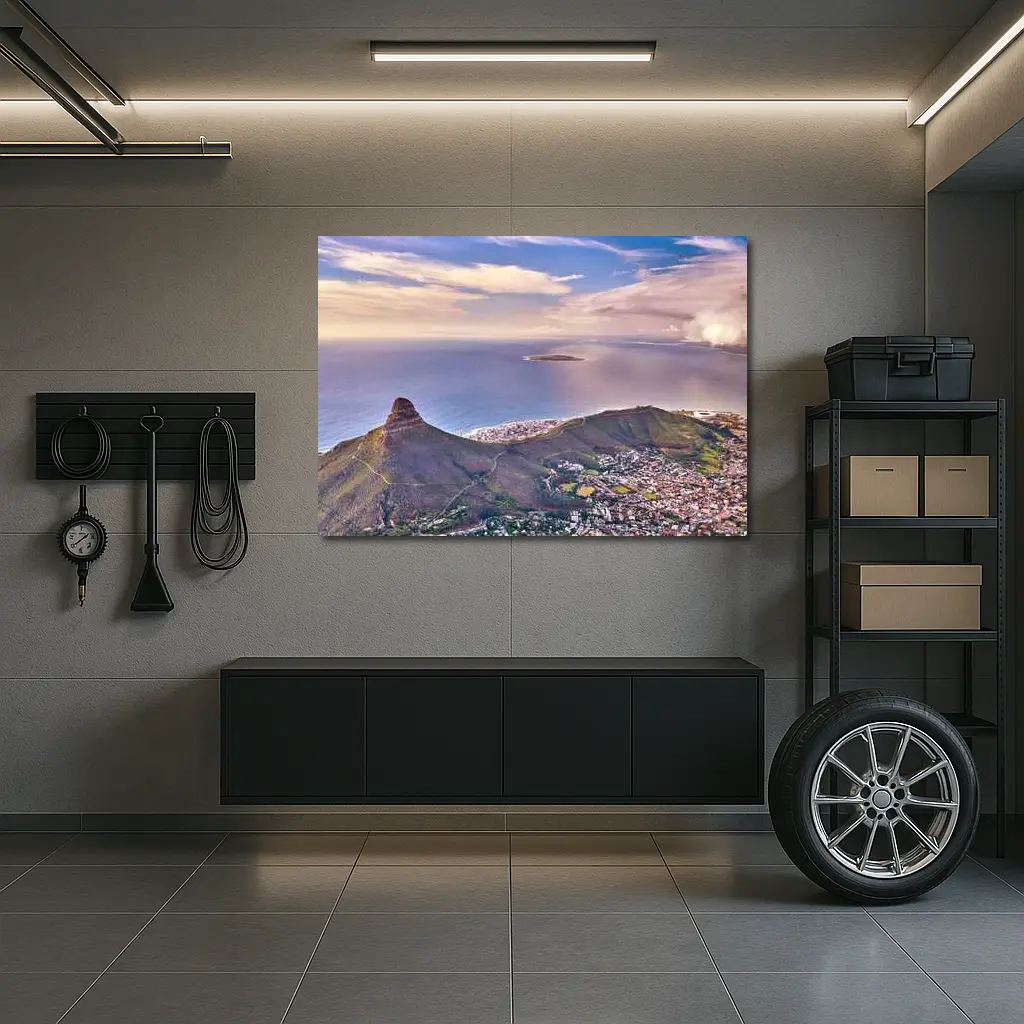 Cape Town Aerial View Lion Head Mountain – Wall Art