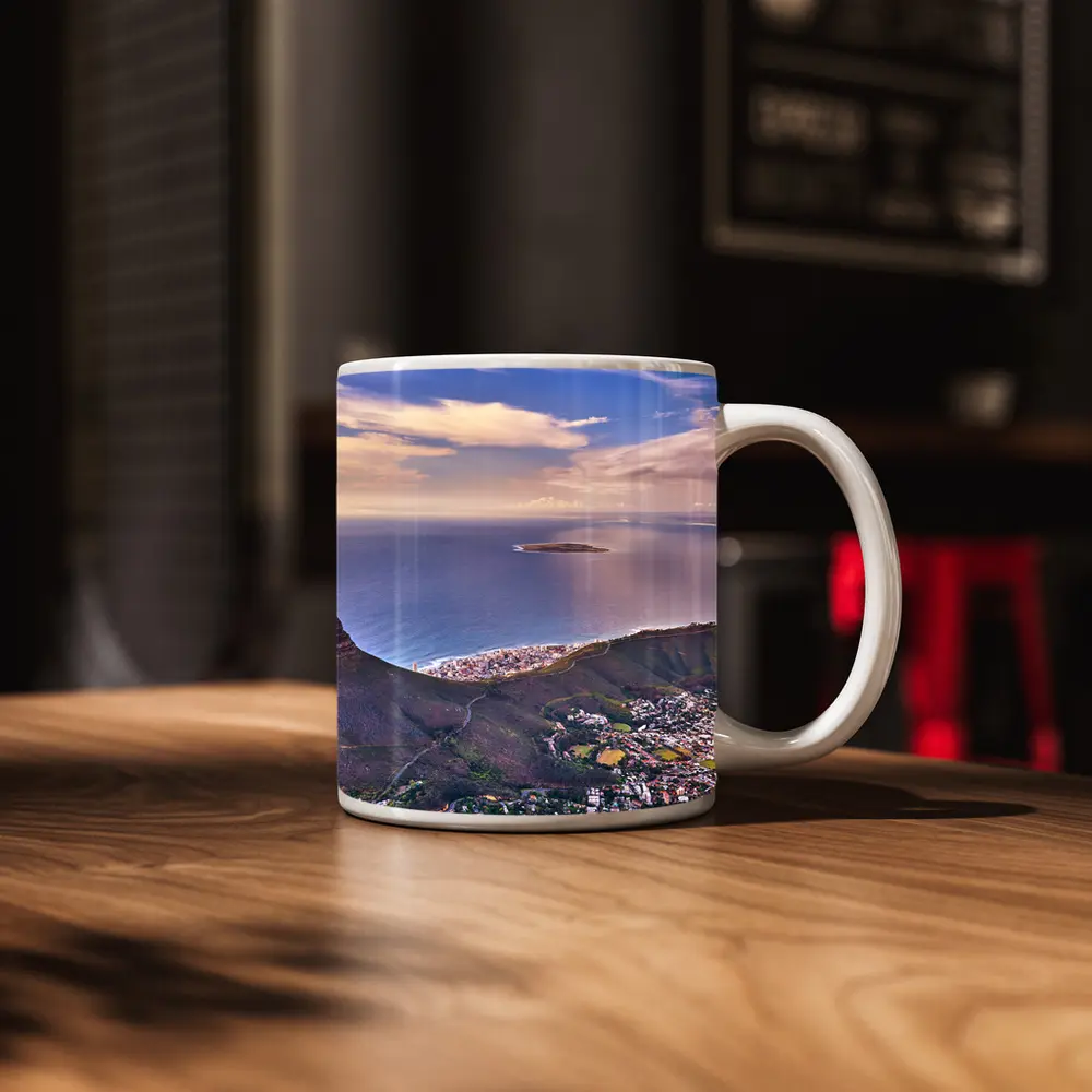 Cape Town Aerial View Lion Head Mountain – Mugs
