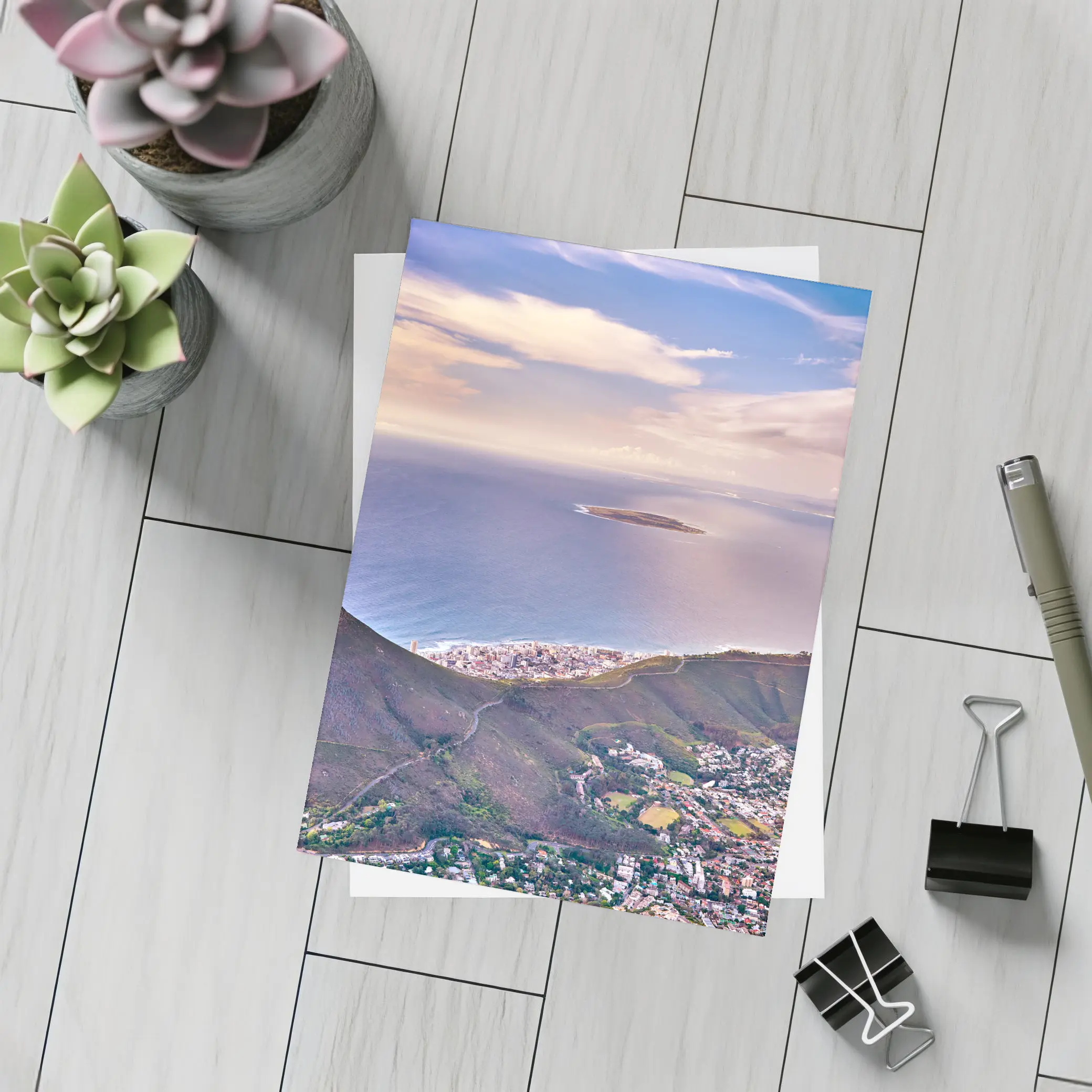 Cape Town Aerial View Lion Head Mountain – Postcards