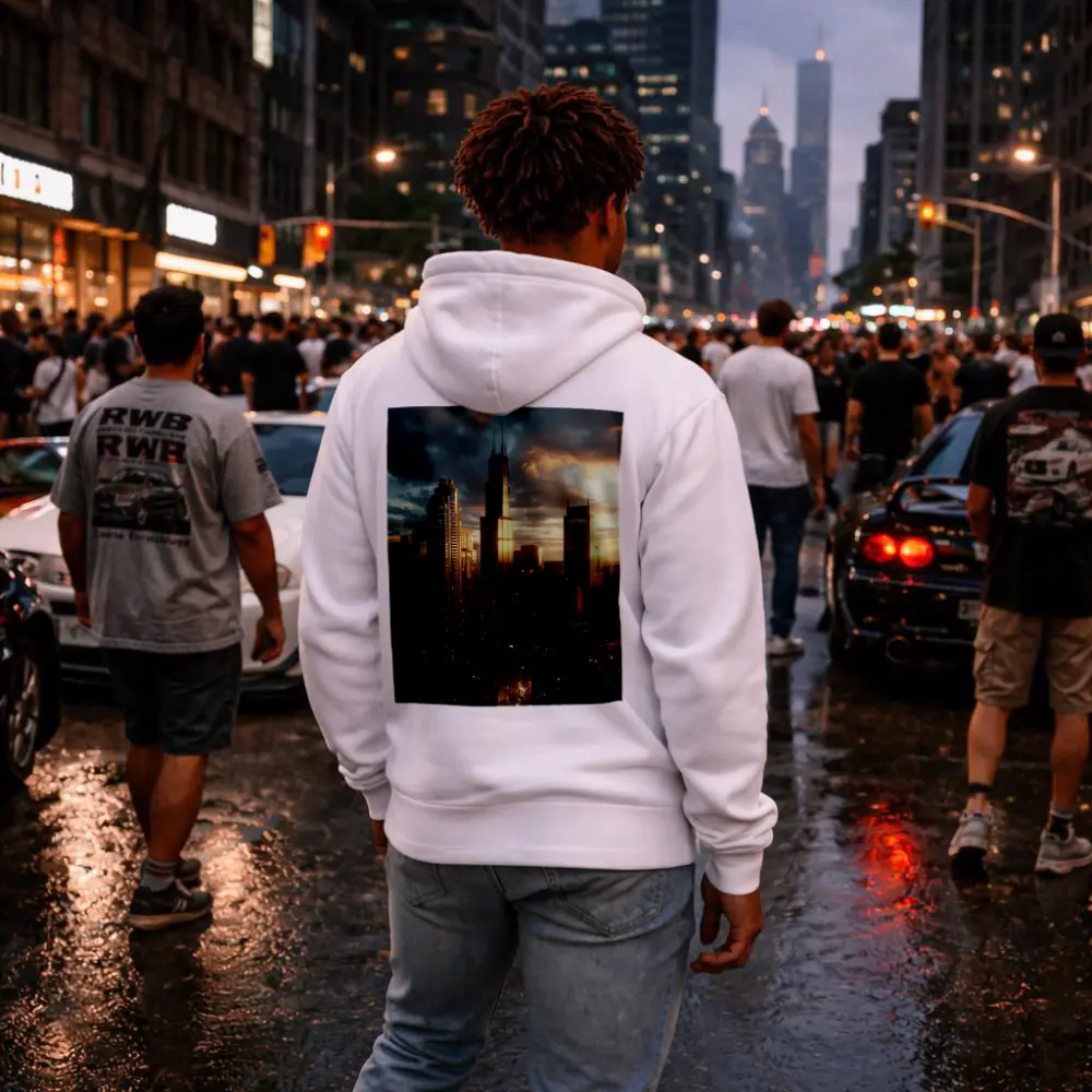 Chicago Willis Tower Skyline Golden Sunset – Hoodies
