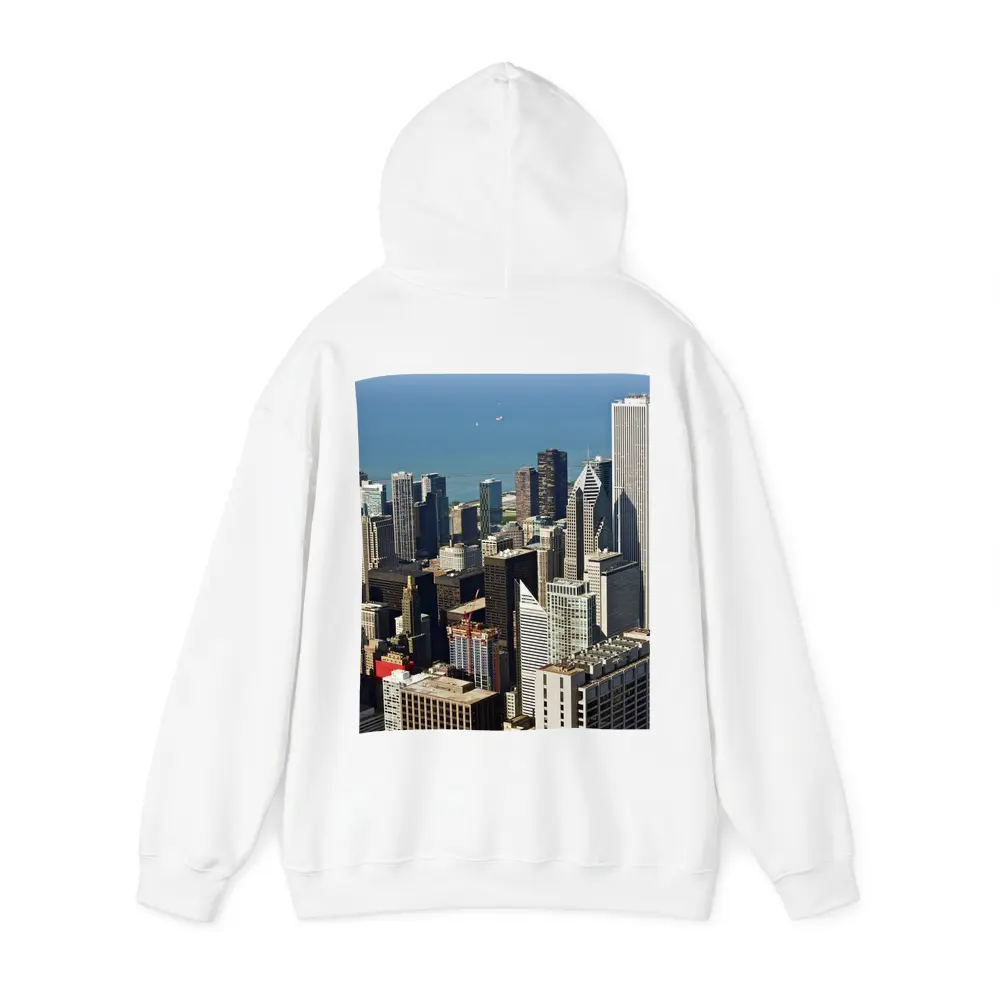 Chicago Skyline Aerial View Lake Michigan – Hoodies