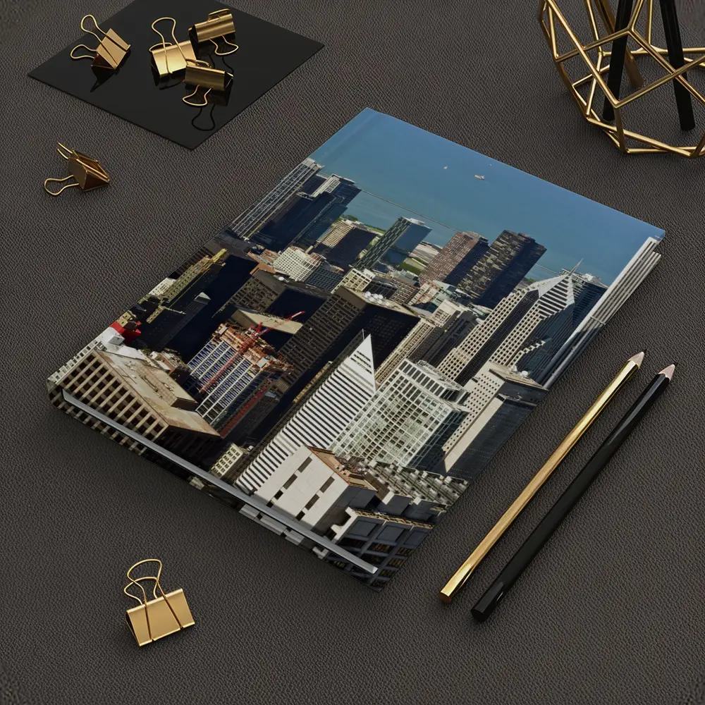 Chicago Skyline Aerial View Lake Michigan – Notebooks