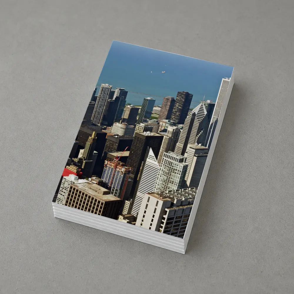 Chicago Skyline Aerial View Lake Michigan – Postcards