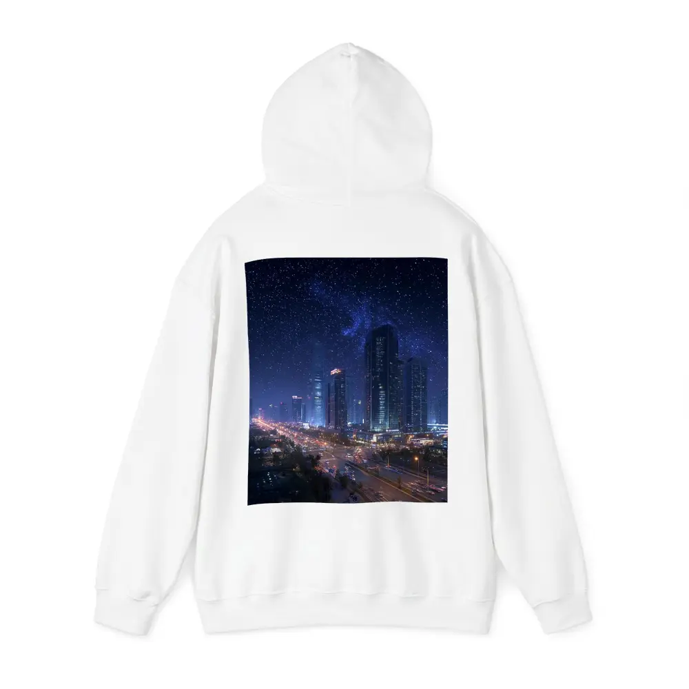 City Night Skyline Starry Sky View – Hoodies