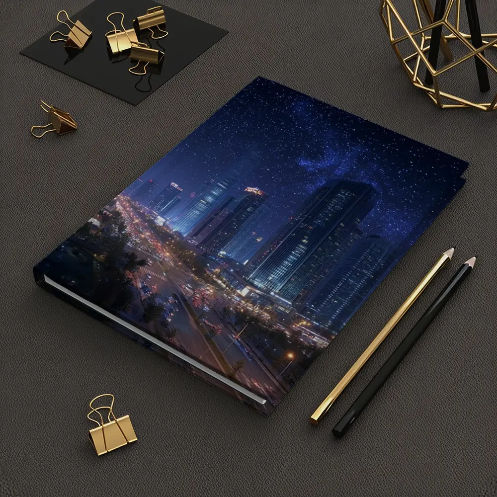 City Night Skyline Starry Sky View – Notebooks