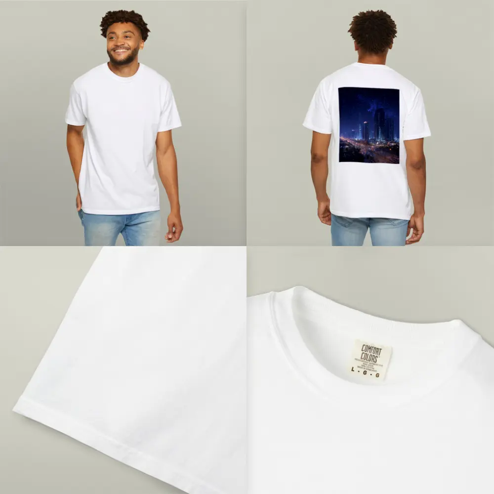 City Night Skyline Starry Sky View – T-Shirts