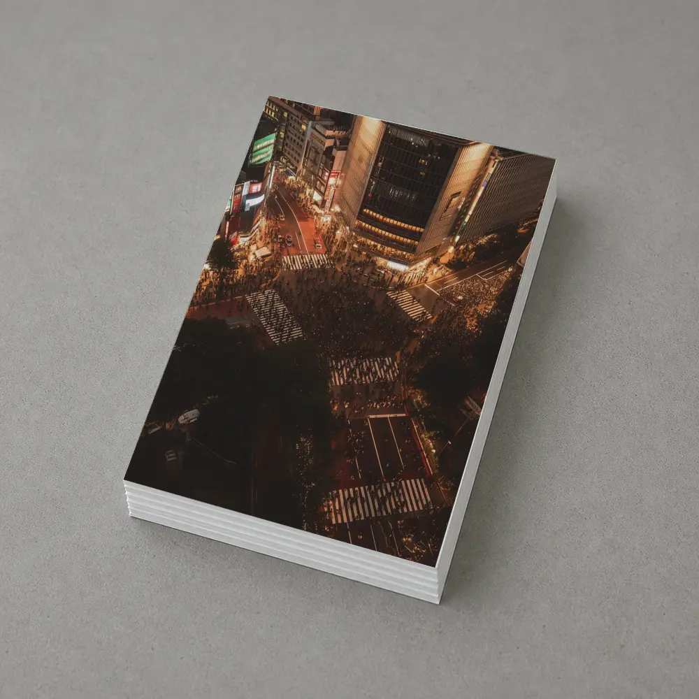 Shibuya Crossing Tokyo Aerial Night View – Postcards