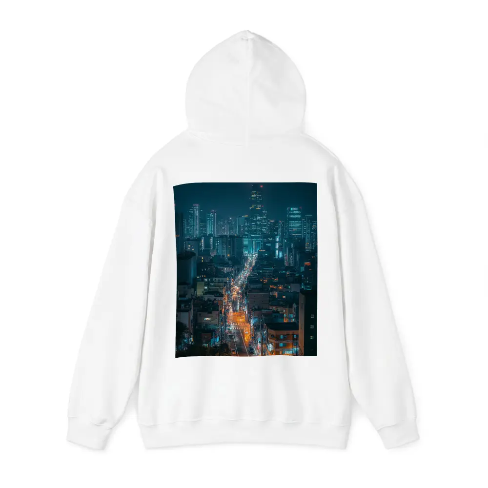 Seoul City Street Lights Night Cityscape – Hoodies