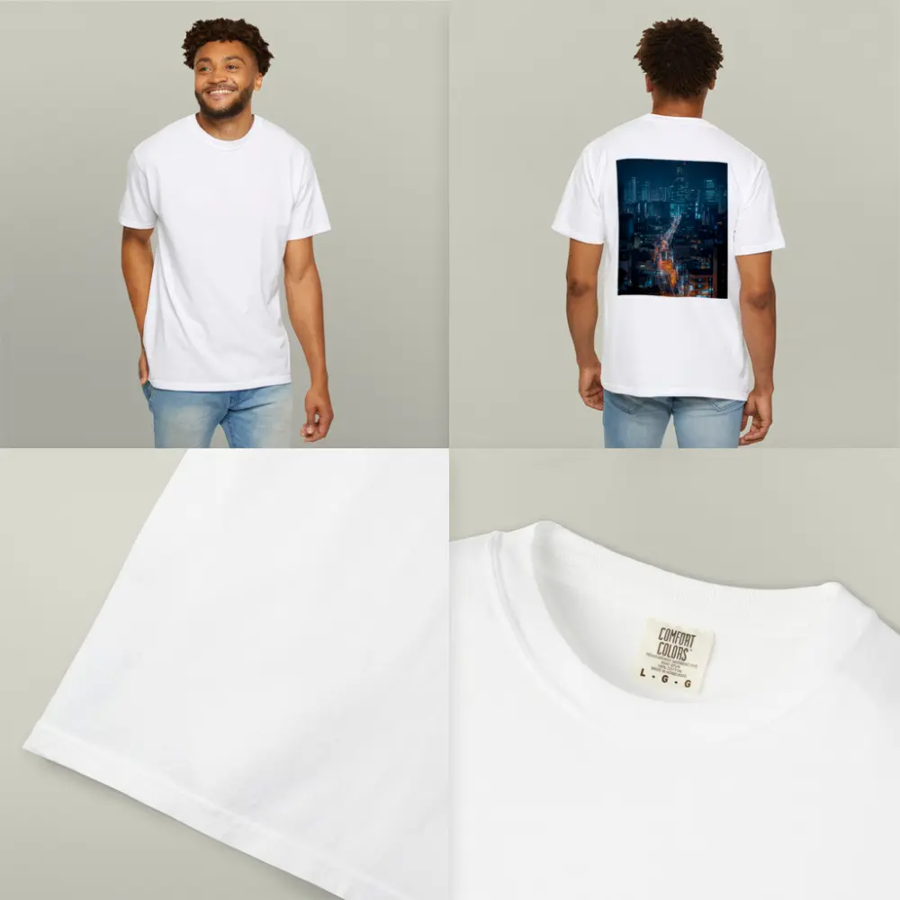 Seoul City Street Lights Night Cityscape – T-Shirts