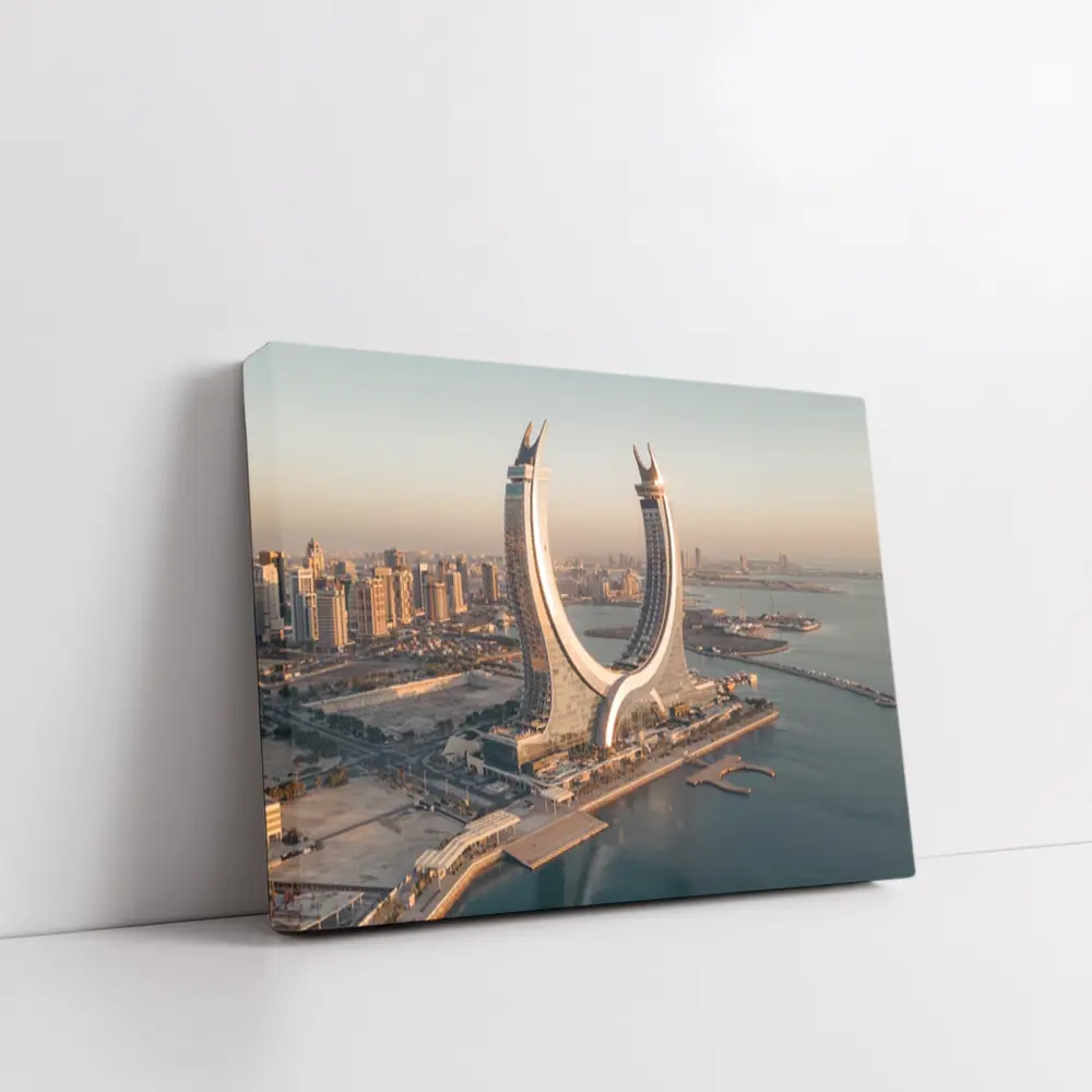 Lusail Tower Doha Qatar Coastal Skyline – Wall Art
