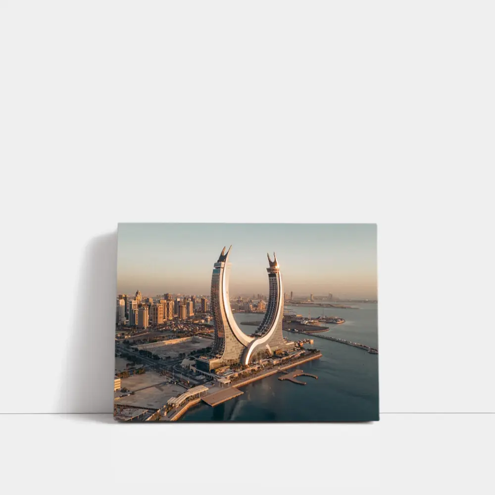 Lusail Tower Doha Qatar Coastal Skyline – Wall Art