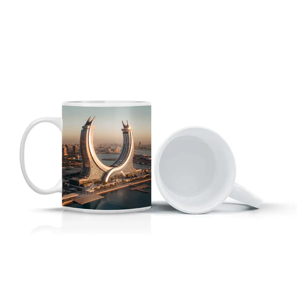Lusail Tower Doha Qatar Coastal Skyline – Mugs