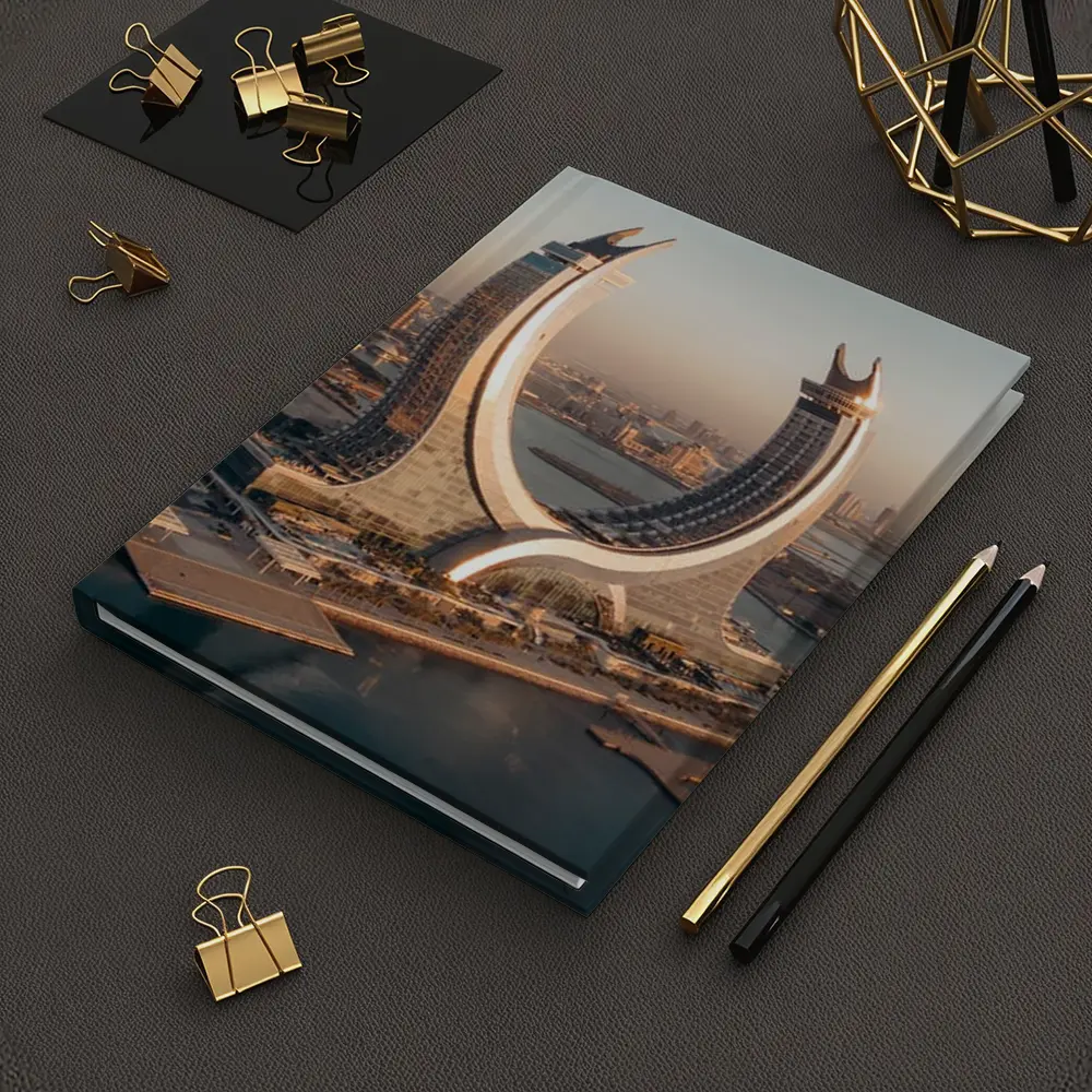 Lusail Tower Doha Qatar Coastal Skyline – Notebooks