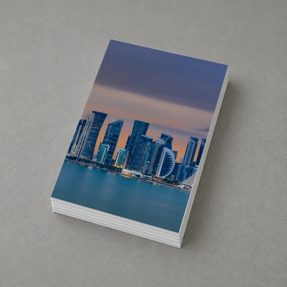 Doha Qatar Skyline At Dusk – Postcards