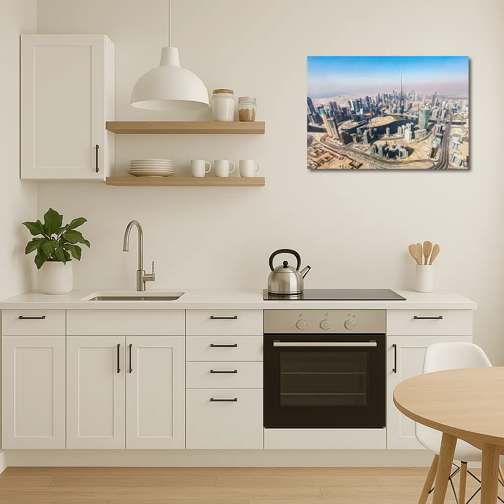 Dubai Skyline Aerial View Burj Khalifa – Wall Art
