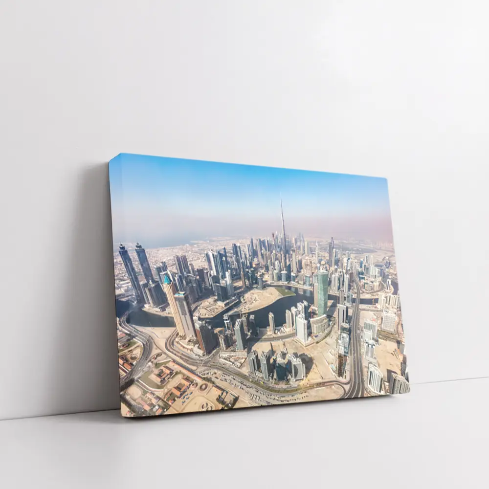 Dubai Skyline Aerial View Burj Khalifa – Wall Art