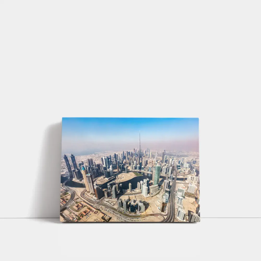 Dubai Skyline Aerial View Burj Khalifa – Wall Art