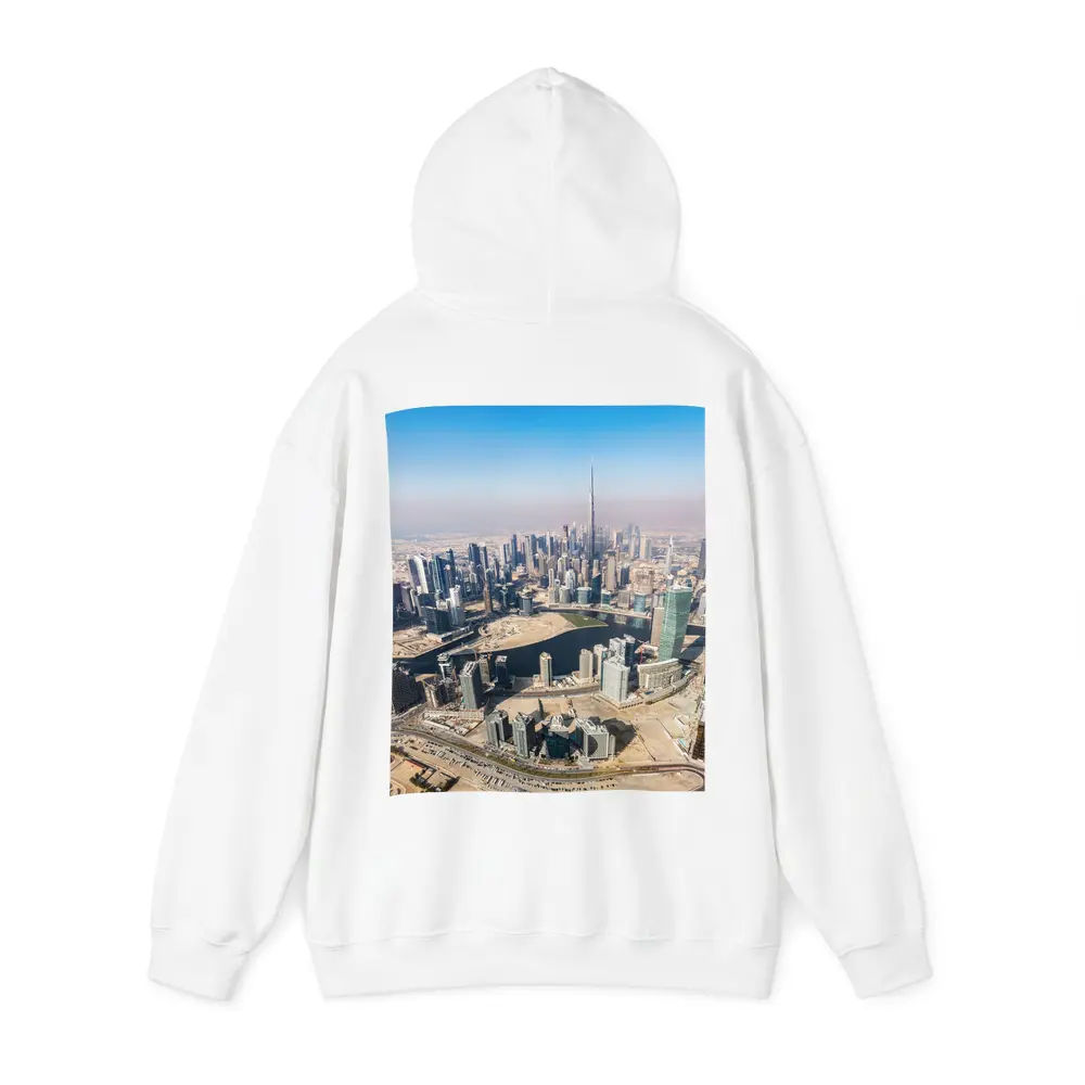 Dubai Skyline Aerial View Burj Khalifa – Hoodies