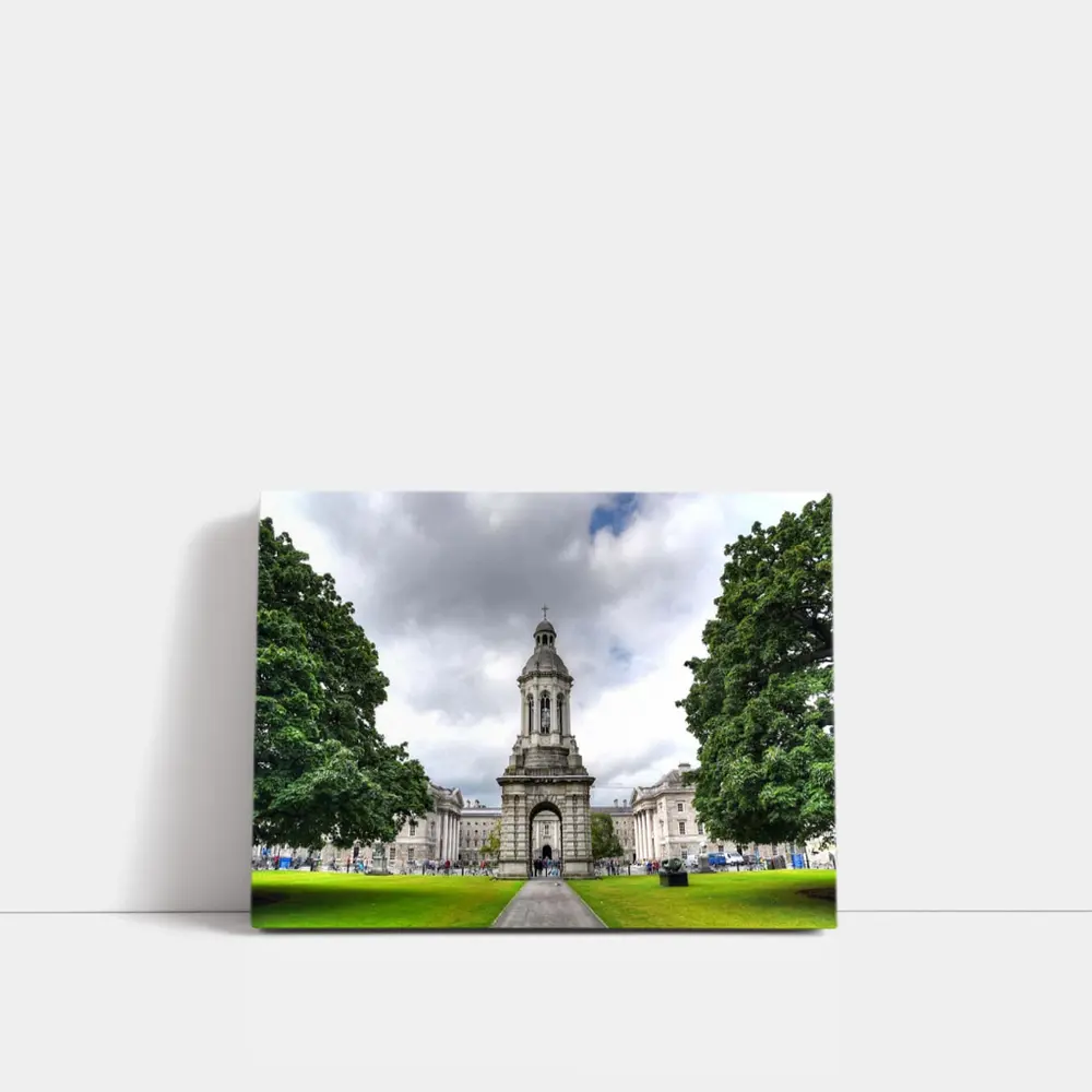 Trinity College Dublin Campanile Cloudy Sky – Wall Art