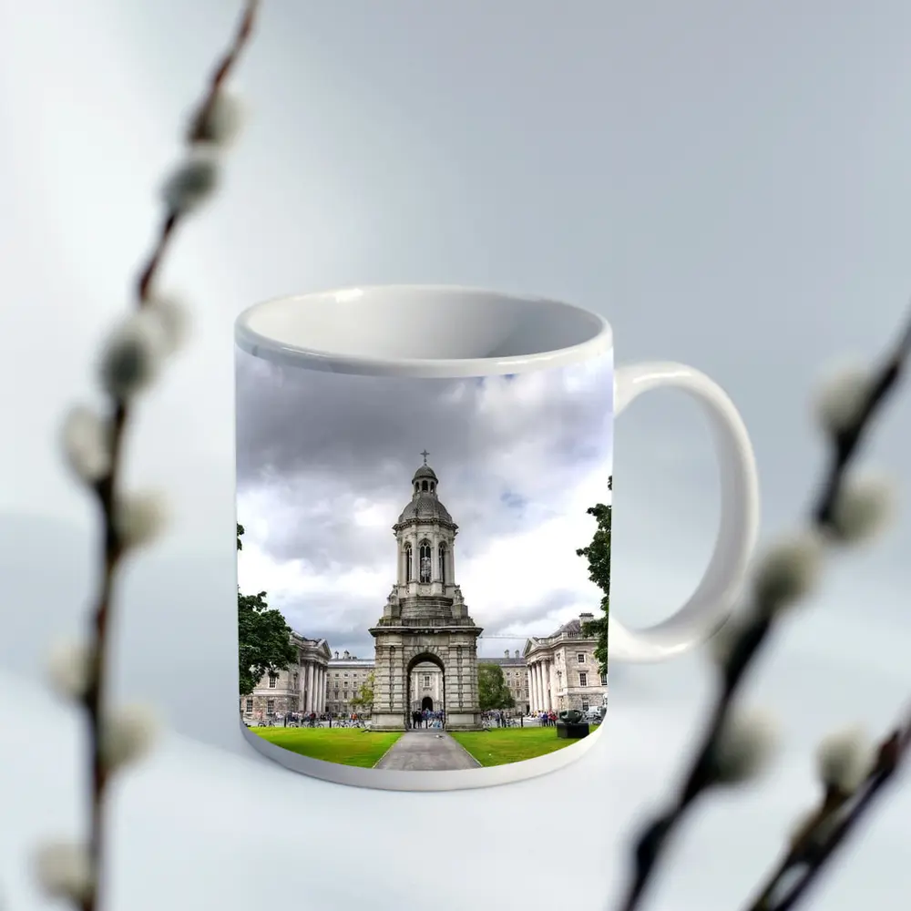 Trinity College Dublin Campanile Cloudy Sky – Mugs