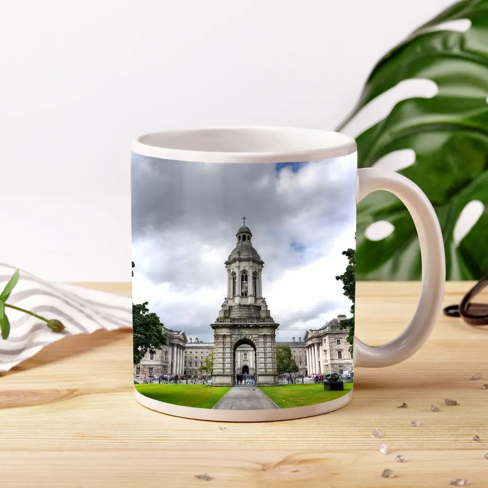 Trinity College Dublin Campanile Cloudy Sky – Mugs