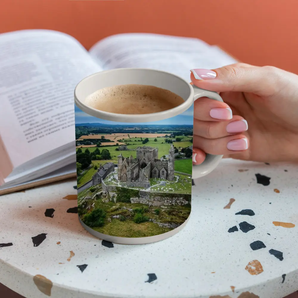 Rock of Cashel Ancient Ruins Ireland Landscape – Mugs