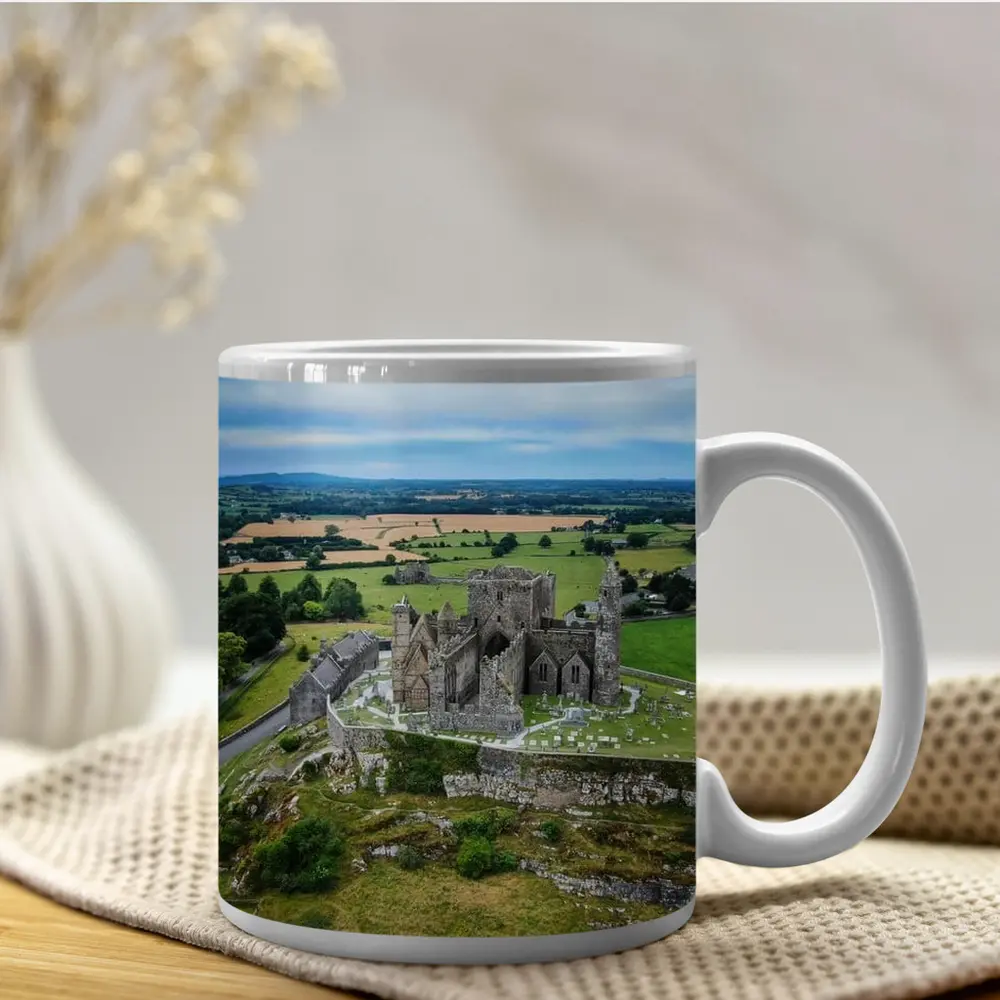 Rock of Cashel Ancient Ruins Ireland Landscape – Mugs