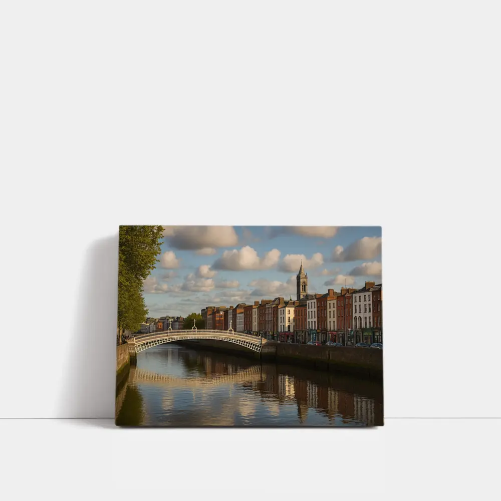 Ha Penny Bridge Dublin River Liffey – Wall Art