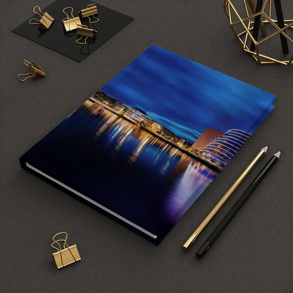Dublin Docklands Samuel Beckett Bridge Night Reflections – Notebooks