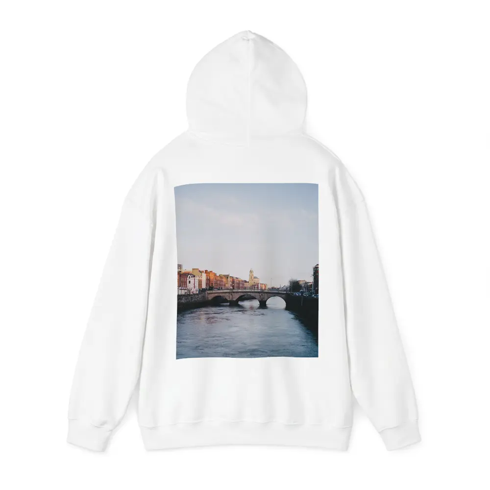 Dublin River Liffey Stone Bridge Cityscape – Hoodies