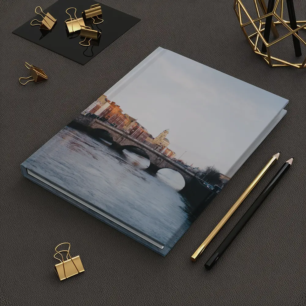 Dublin River Liffey Stone Bridge Cityscape – Notebooks