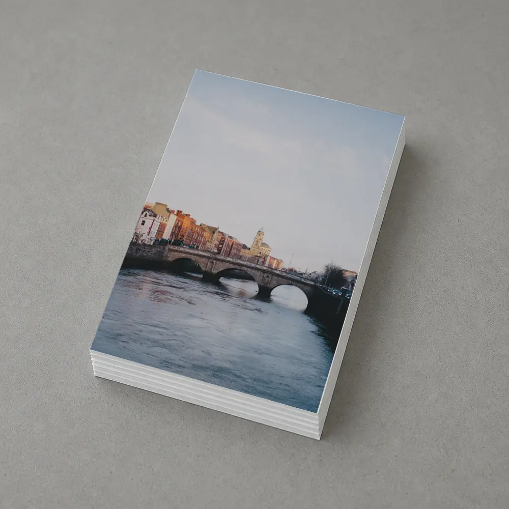 Dublin River Liffey Stone Bridge Cityscape – Postcards