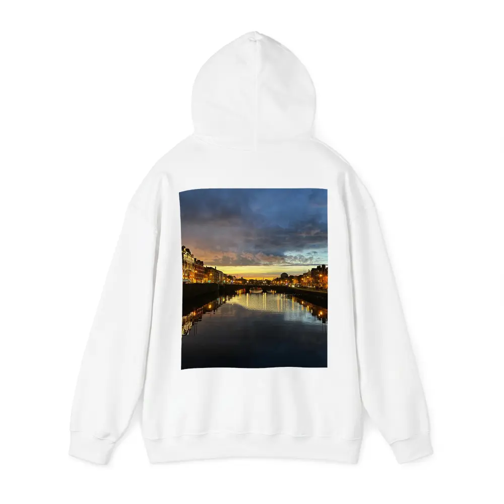 Dublin River Liffey Sunset City Lights – Hoodies