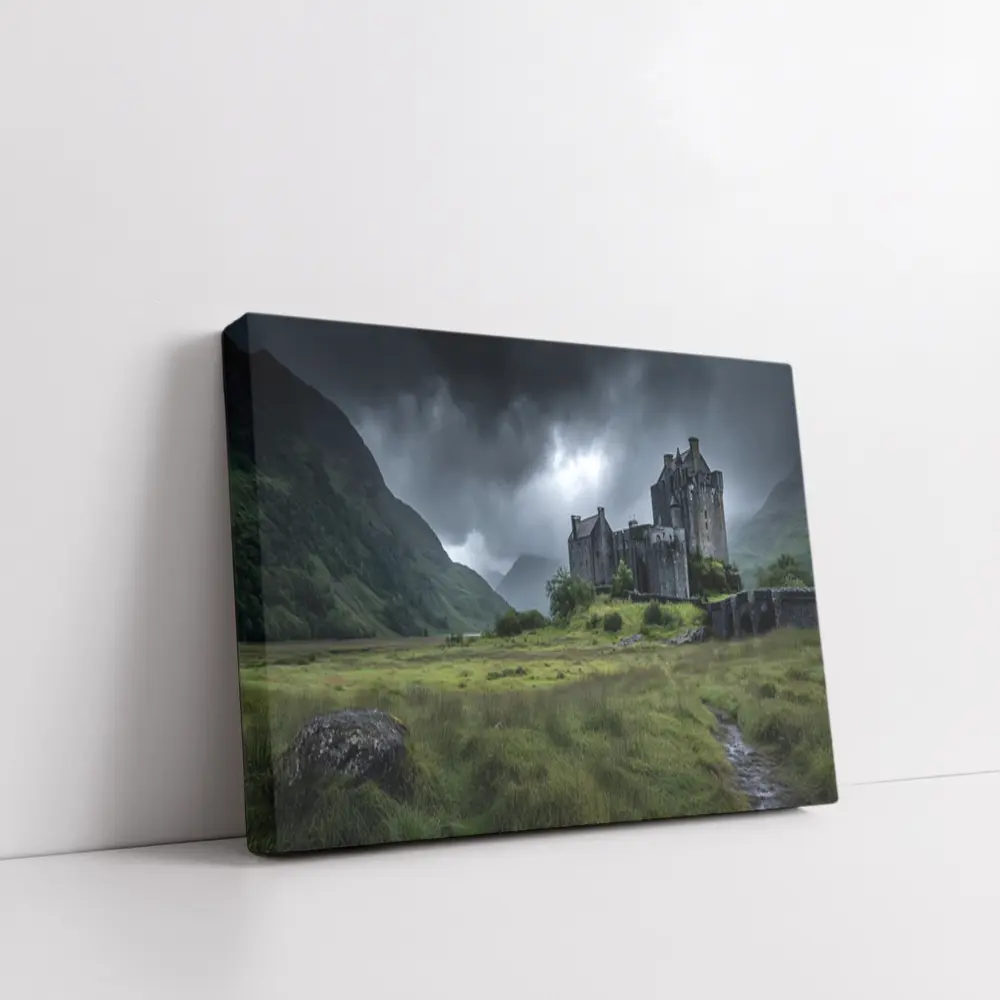 Eilean Donan Castle Scotland Stormy Highlands – Wall Art
