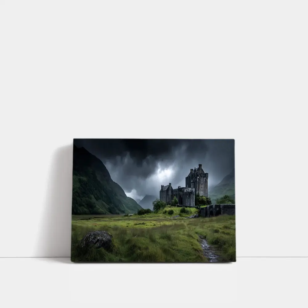 Eilean Donan Castle Scotland Stormy Highlands – Wall Art