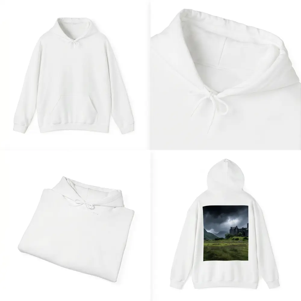 Eilean Donan Castle Scotland Stormy Highlands – Hoodies