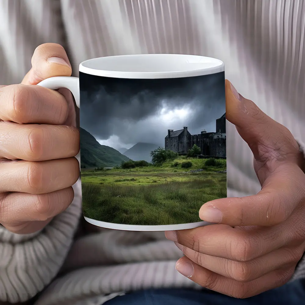 Eilean Donan Castle Scotland Stormy Highlands – Mugs