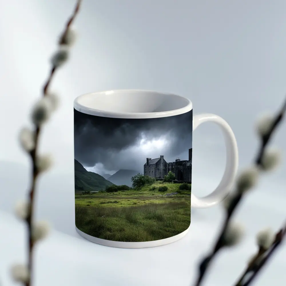 Eilean Donan Castle Scotland Stormy Highlands – Mugs