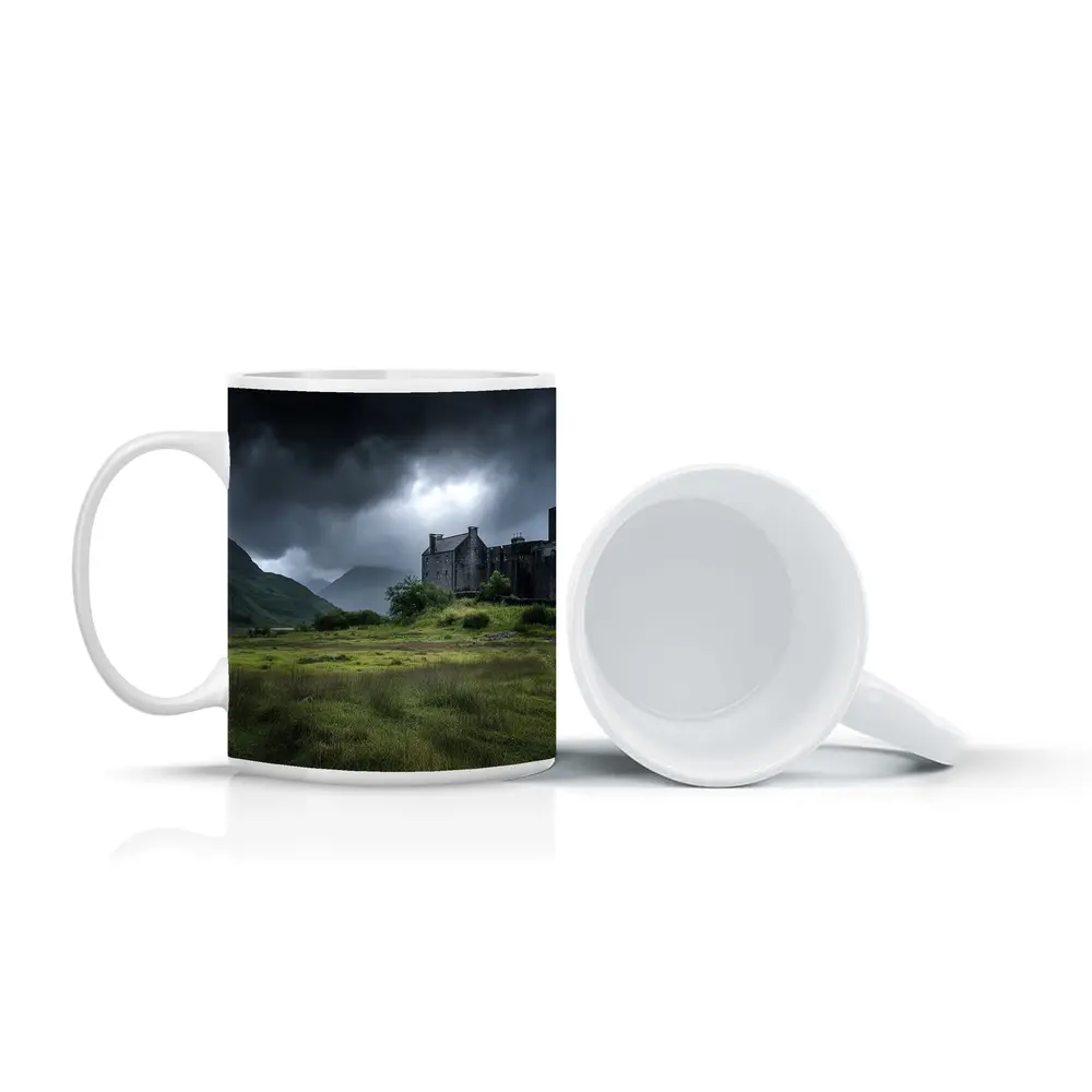 Eilean Donan Castle Scotland Stormy Highlands – Mugs