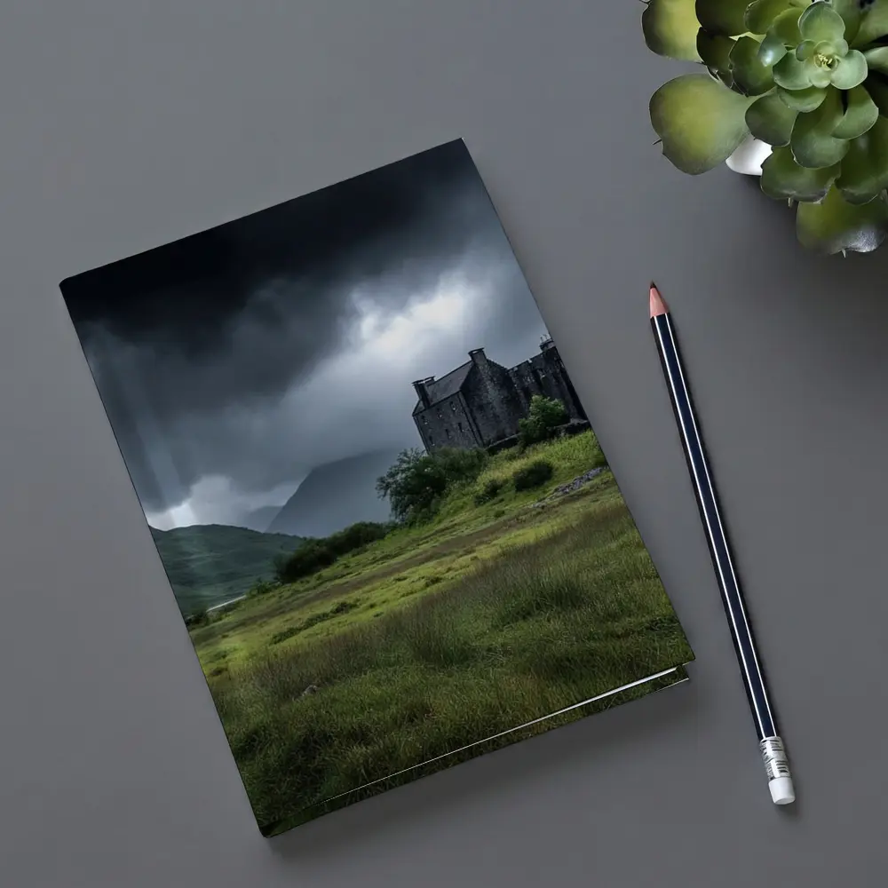 Eilean Donan Castle Scotland Stormy Highlands – Notebooks