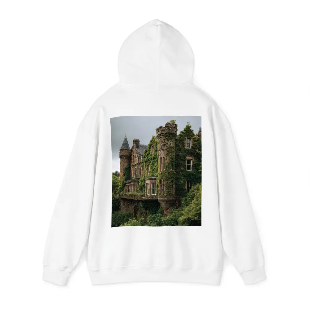 Overgrown Stone Castle Surrounded By Forest – Hoodies