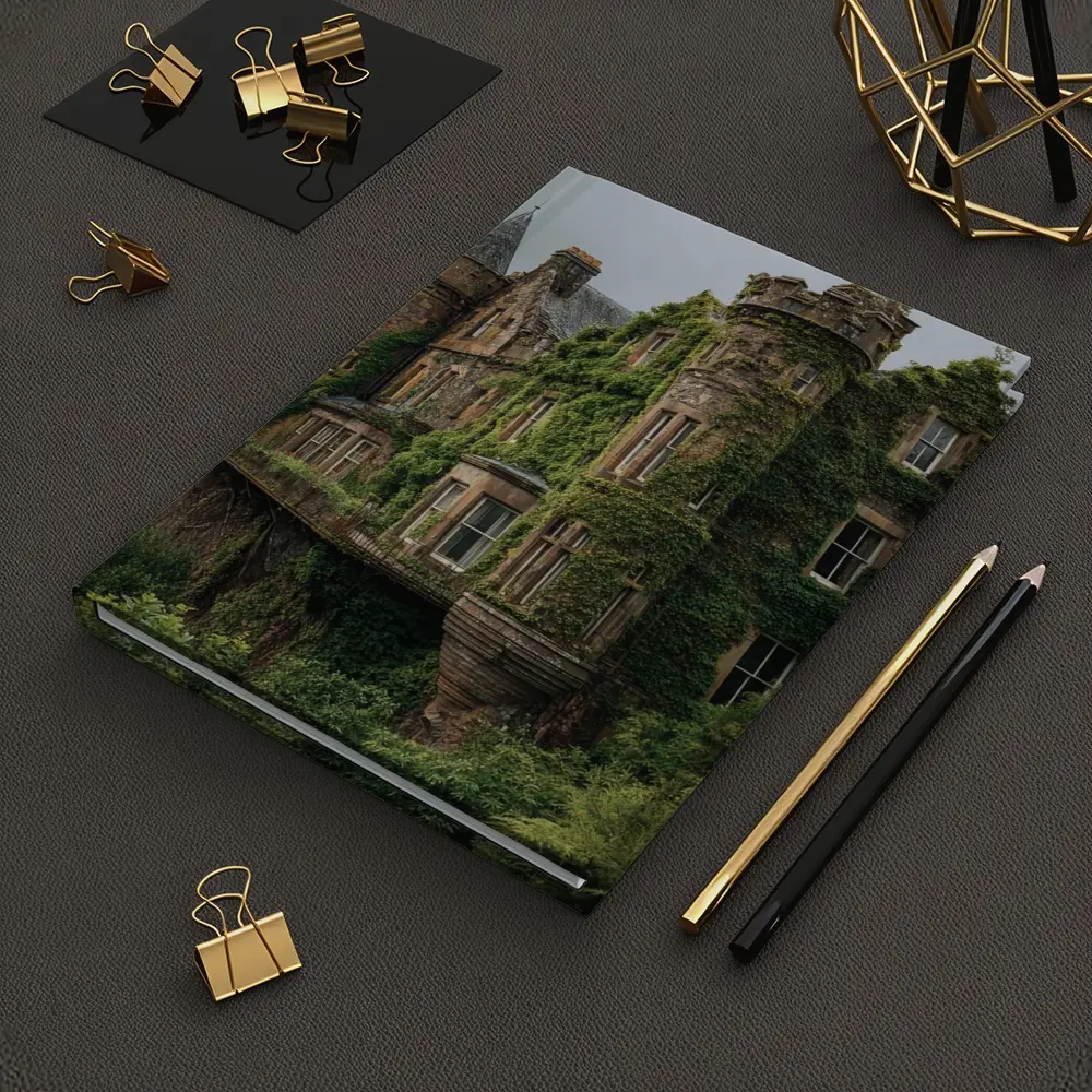 Overgrown Stone Castle Surrounded By Forest – Notebooks