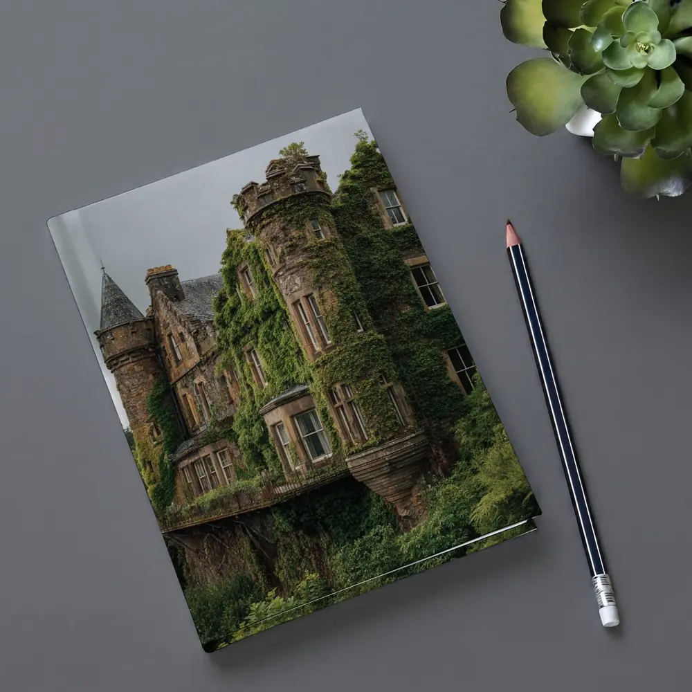 Overgrown Stone Castle Surrounded By Forest – Notebooks