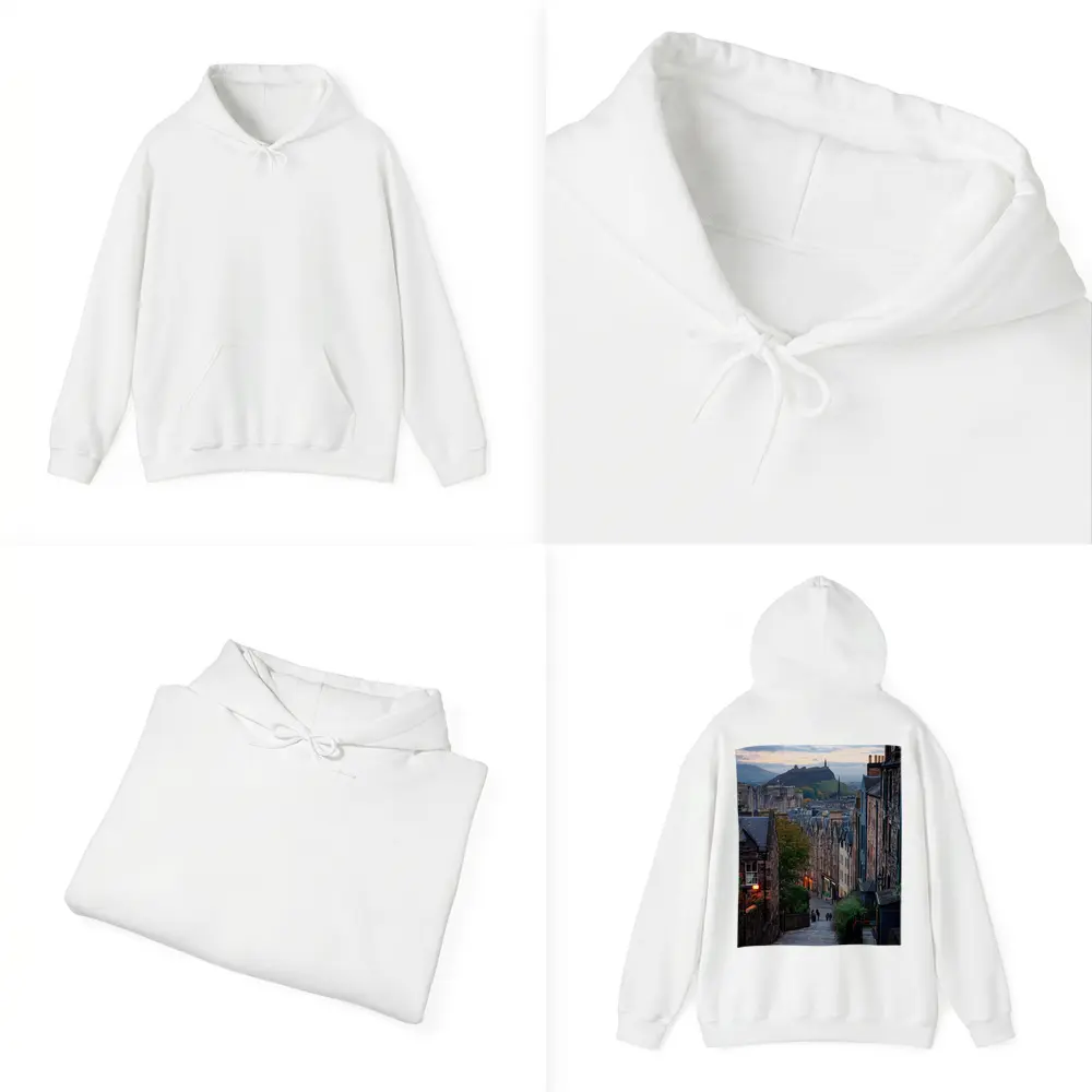 Edinburgh Old Town Cobblestone Street Scotland – Hoodies